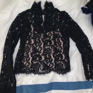 Aritzia Lace Turtleneck